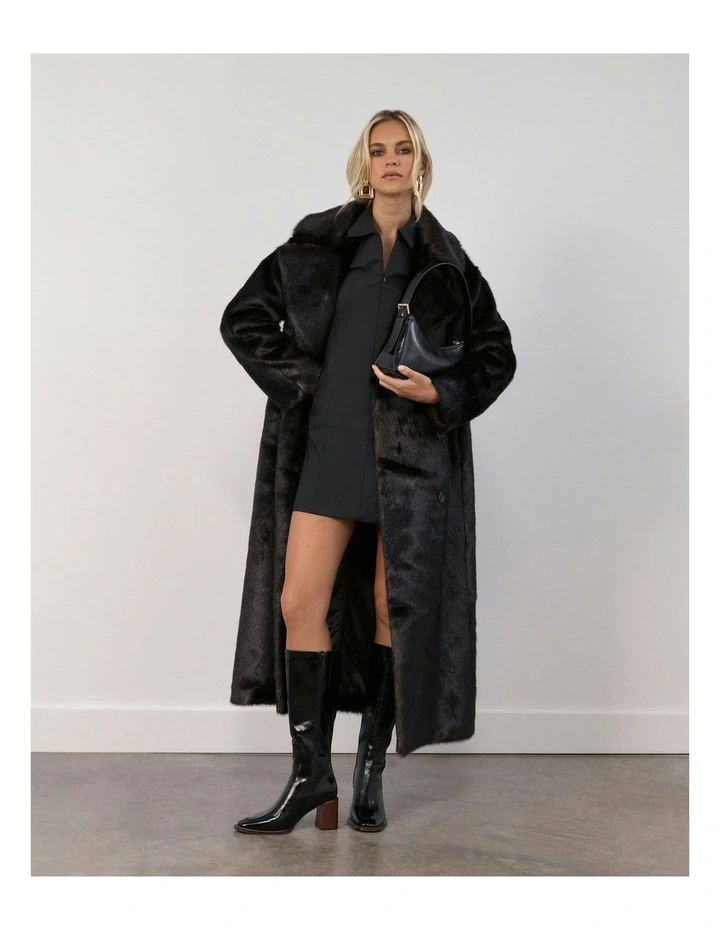 Divine Leather Knee Boots in Black image 7