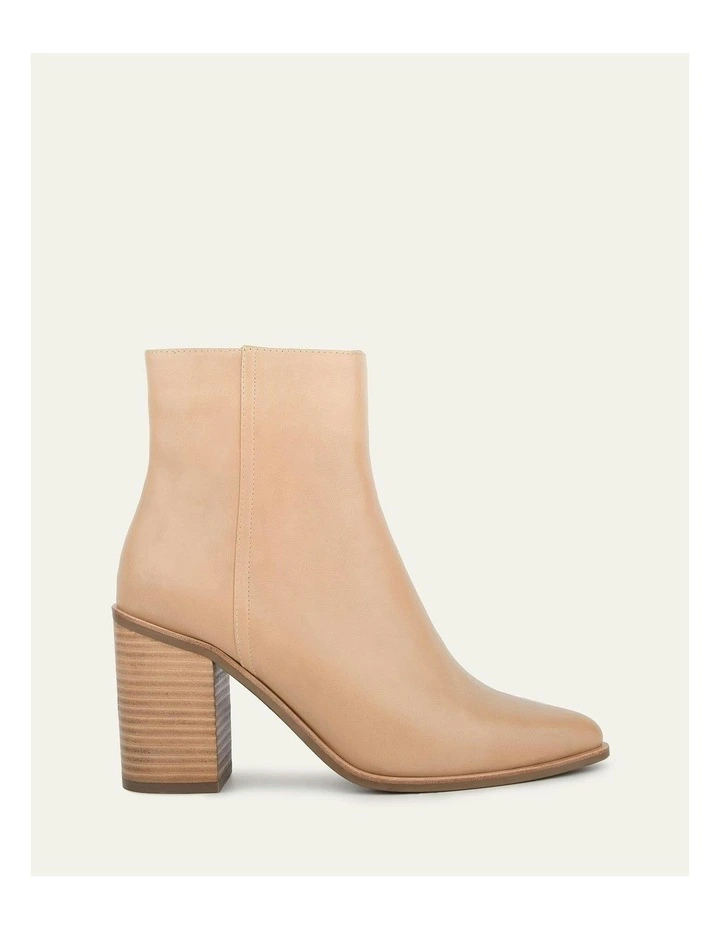 Luna High Ankle Boots in Beige image 1