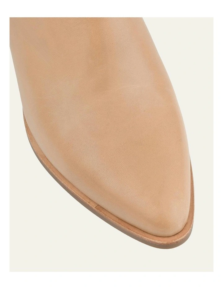 Luna High Ankle Boots in Beige image 4