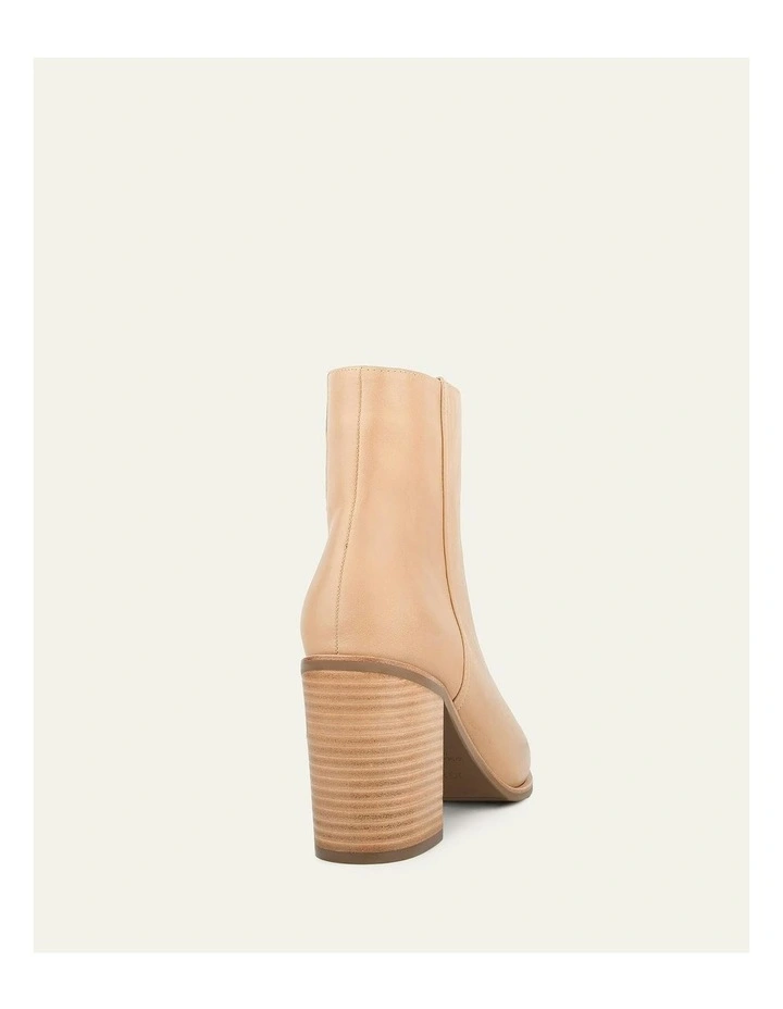 Luna High Ankle Boots in Beige image 5