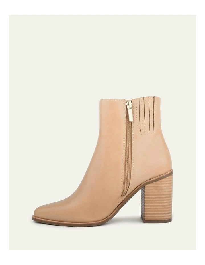 Luna High Ankle Boots in Beige image 6