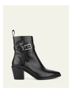 Zena Mid Ankle Boots in Black