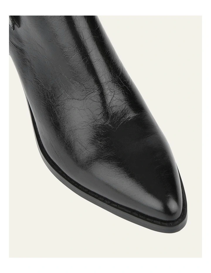 Zena Mid Ankle Boots in Black image 4
