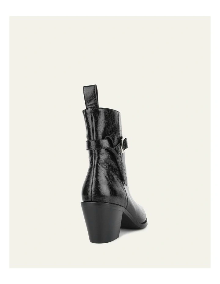 Zena Mid Ankle Boots in Black image 5