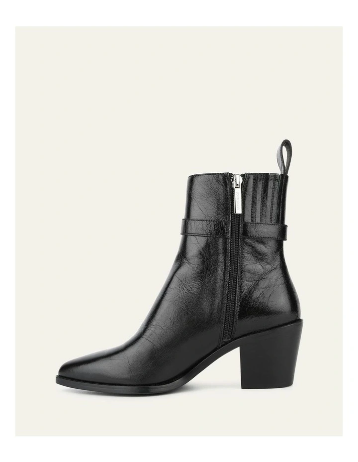 Zena Mid Ankle Boots in Black image 6