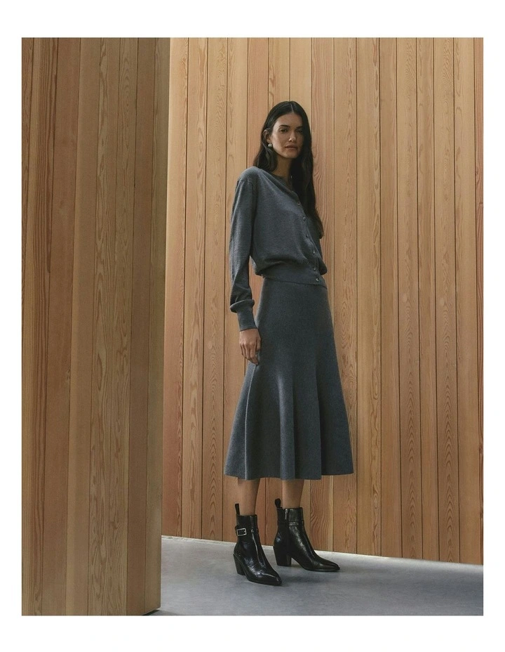 Zena Mid Ankle Boots in Black image 7