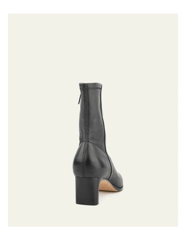 Quince Mid Ankle Boots in Black image 5