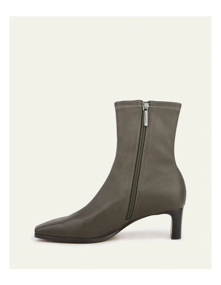Quince Mid Ankle Boots in Dark Olive image 6