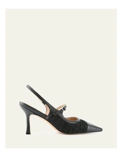 Ascot High Heels in Black Tweed