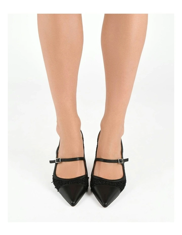 Ascot High Heels in Black Tweed image 7