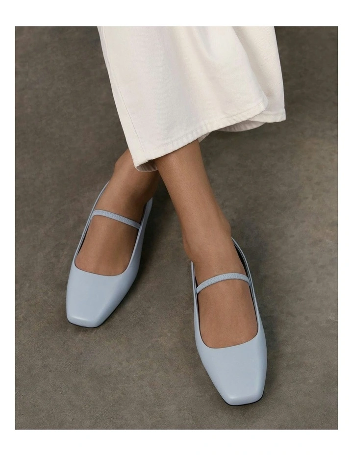 Leather Avery Casual Flats in Mist Blue image 2