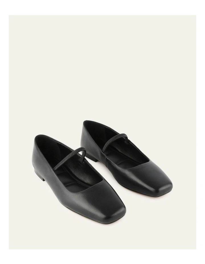 Leather Avery Casual Flats in Black image 3