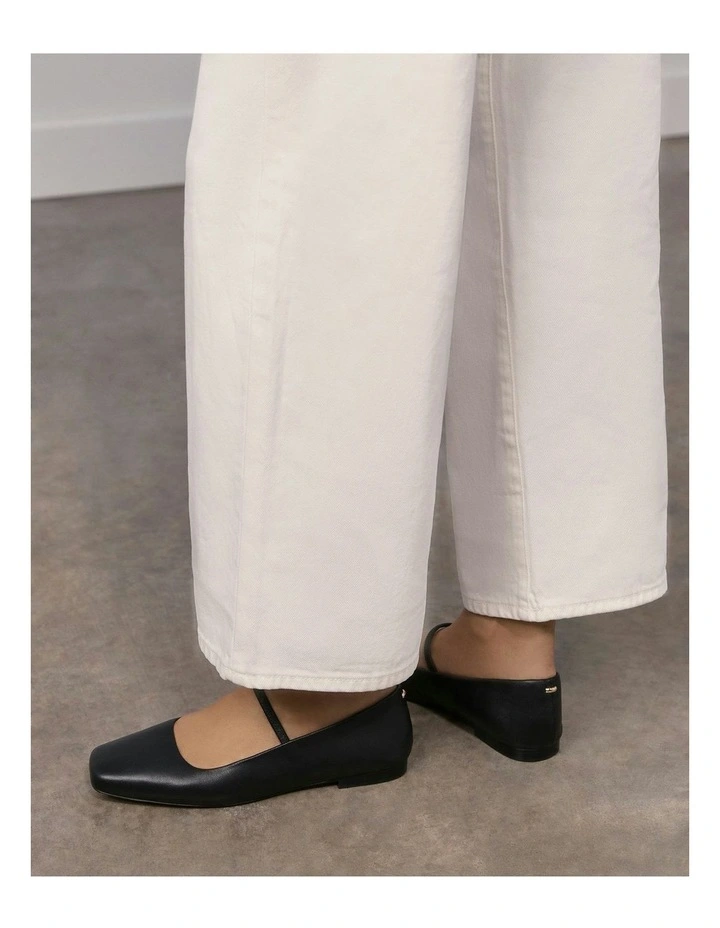 Leather Avery Casual Flats in Black image 7
