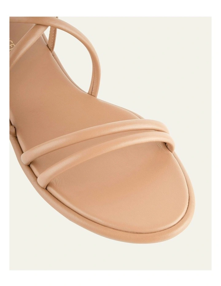 Leather Catalina Flat Sandals in Toffee image 3