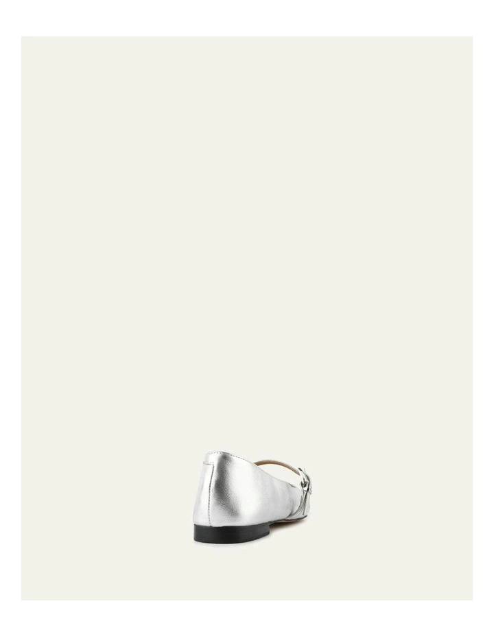 Dilaria Dress Leather Flats in Silver image 5