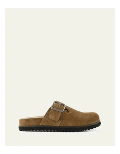 Juno Casual Flats Biscuit in Suede