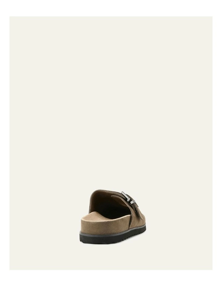 Suede Juno Casual Flats in Khaki image 5