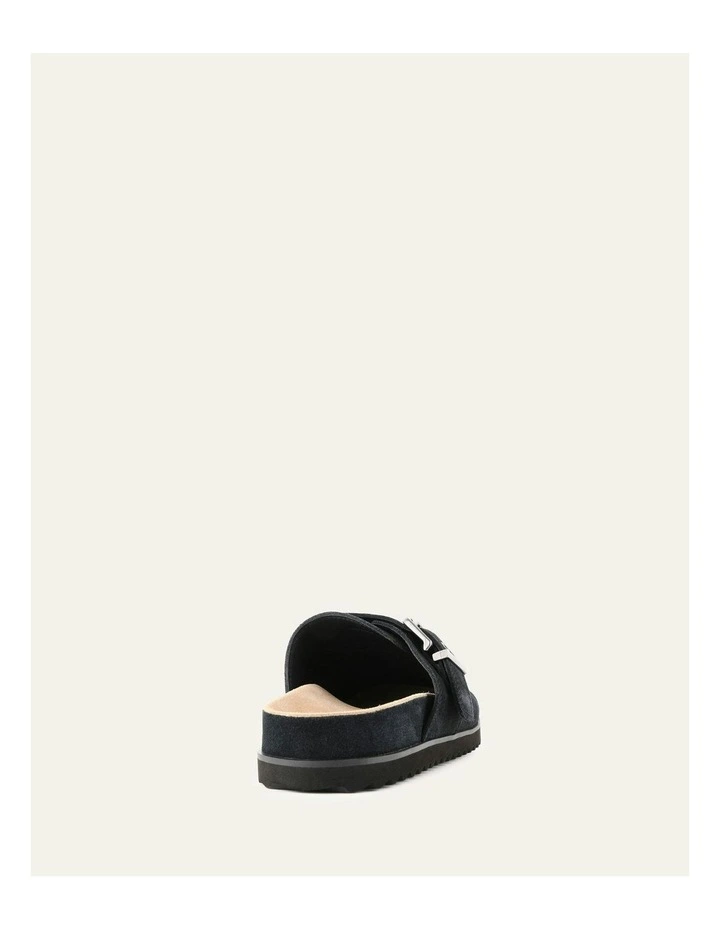 Suede Juno Casual Flats in Washed Black image 5