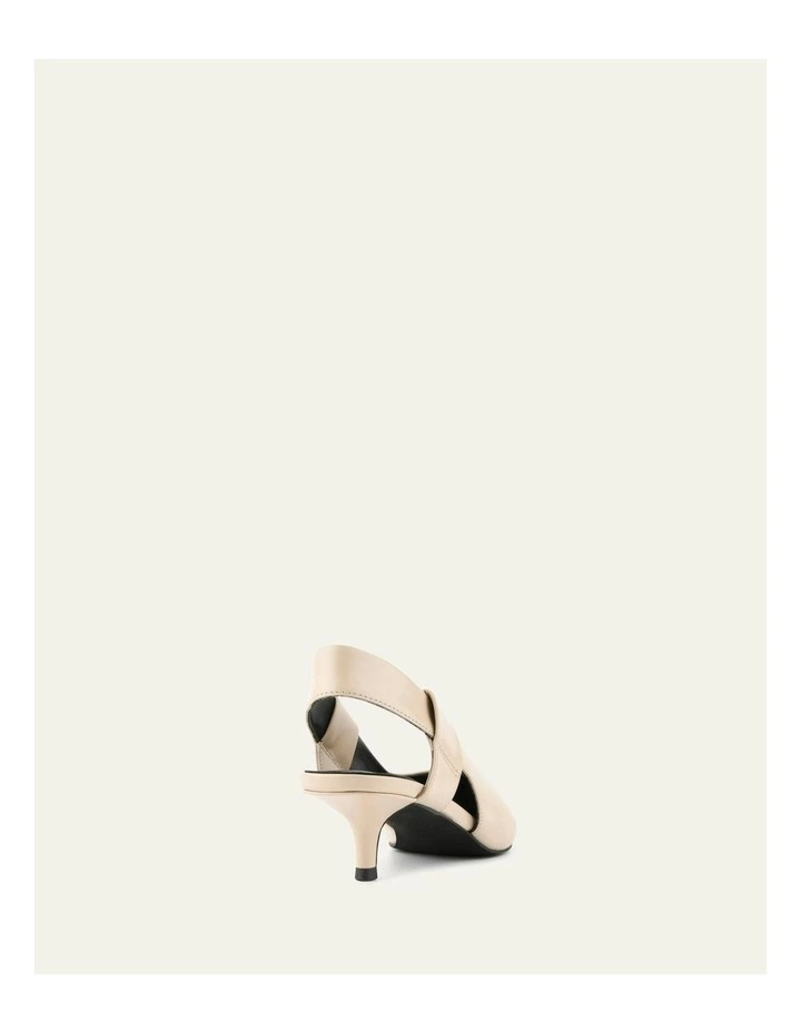 Leather Rosa Low Heels in Sand image 5