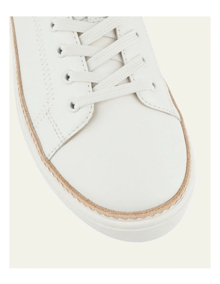 Leather Brinley Sneakers in White image 4