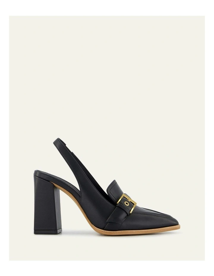 Leather Codie High Heels in Black image 1