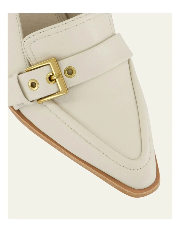 Codie High Leather Heels in Off White image 4