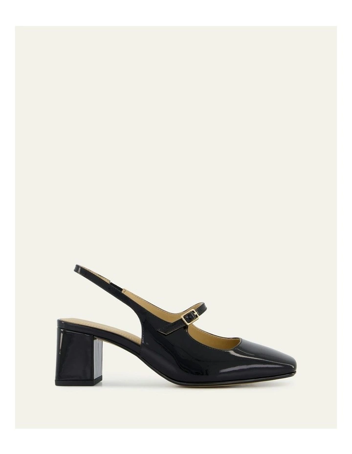 Peggy Low Heels in Black Patent image 1