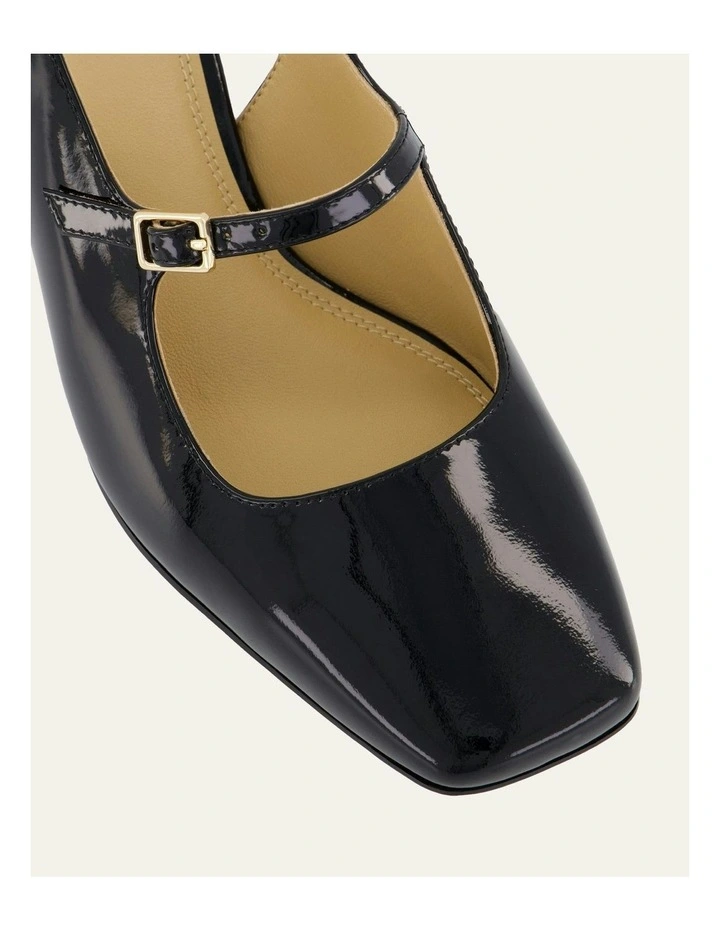 Peggy Low Heels in Black Patent image 4