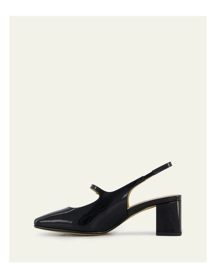 Peggy Low Heels in Black Patent image 6