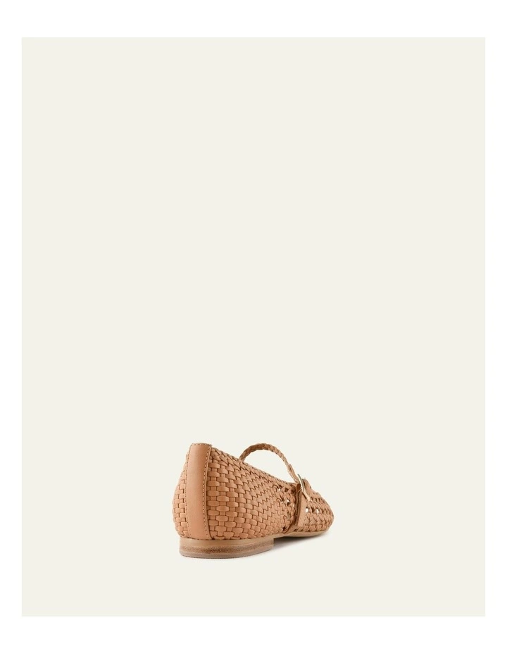 Willis Casual Leather Flats Shoe in Caramel image 5