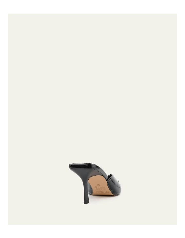 Betsy Mid Heels Crinkle Patent in Black image 5