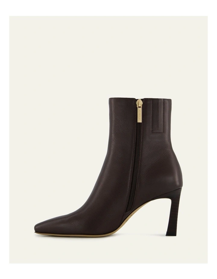 Nessie Mid Ankle Boots Bitter Leather in Choc image 5