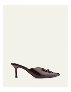 Betsy Mid Heels Merlot Crinkle Patent