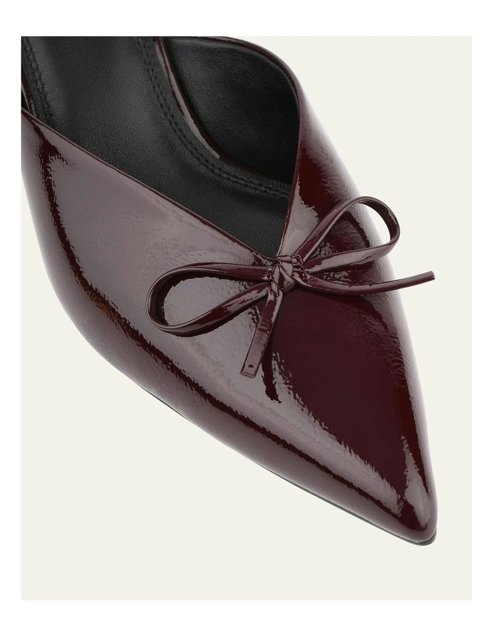 Betsy Mid Heels Merlot Crinkle Patent image 4