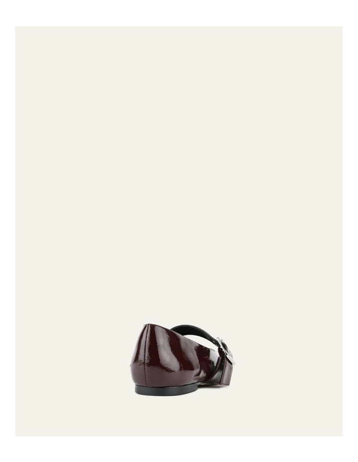 Sarah Casual Flats Merlot Crinkle Patent in Red image 5