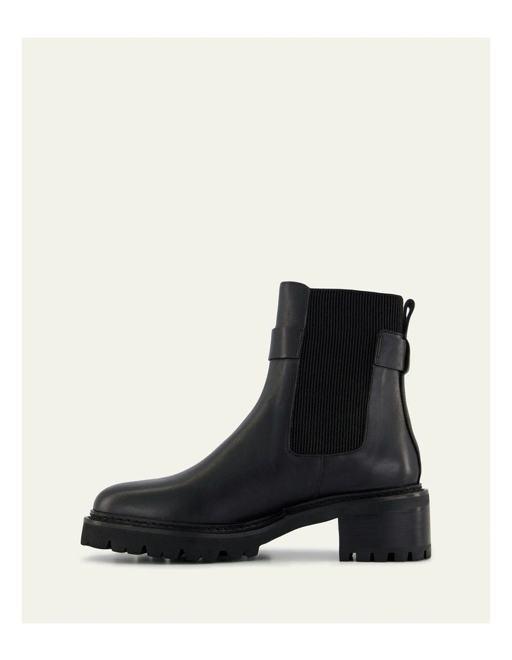 Kiko Flat Ankle Boots Leather in Black image 6