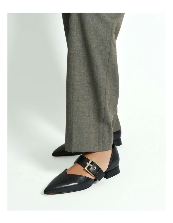 Neela Dress Flats Leather in Black image 7