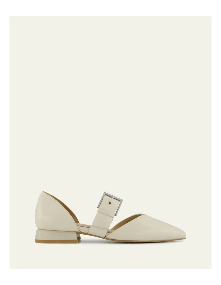 Neela Dress Flats Leather in Off White image 1