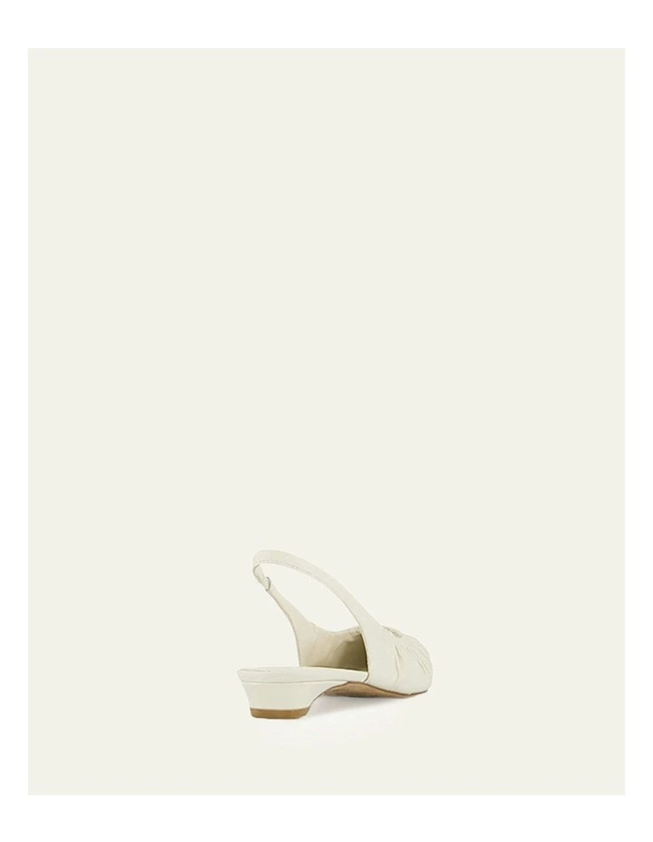 Adaline Dress Flats Leather in Off White image 5