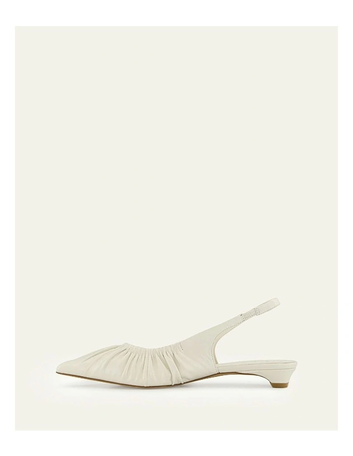 Adaline Dress Flats Leather in Off White image 6