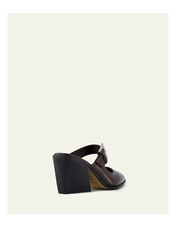 Flossy Mid Heels Merlot Leather in Red image 5