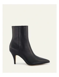 Lottie High Ankle Boots Leather in Black