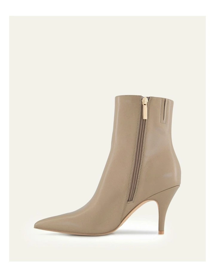 Lottie High Ankle Boots Leather in Taupe image 6