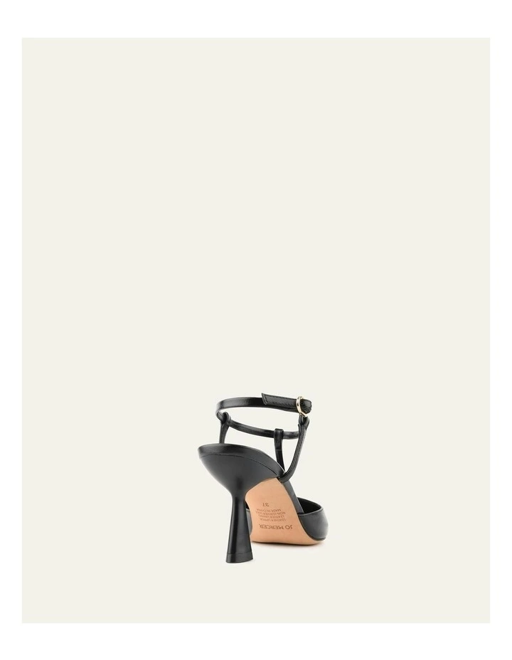 Yula Mid Heels Leather in Black image 5