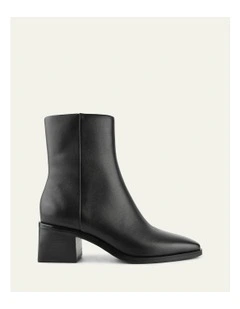 Quade Mid Ankle Boots Leather in Black