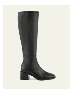 Queenie Knee Boots in Black