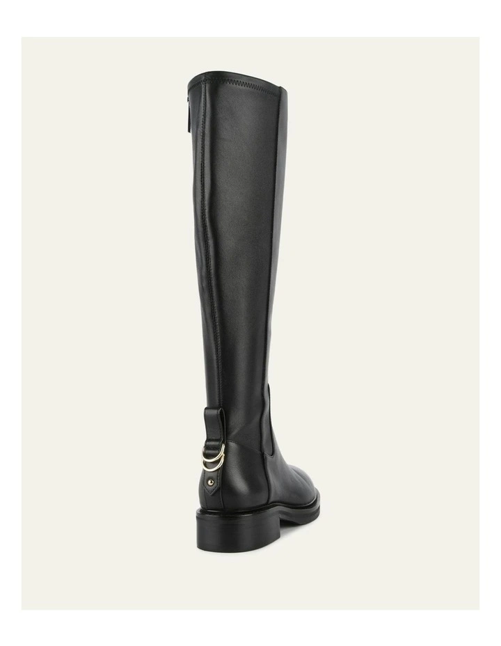 Leather Jaida Knee Boots in Black image 5