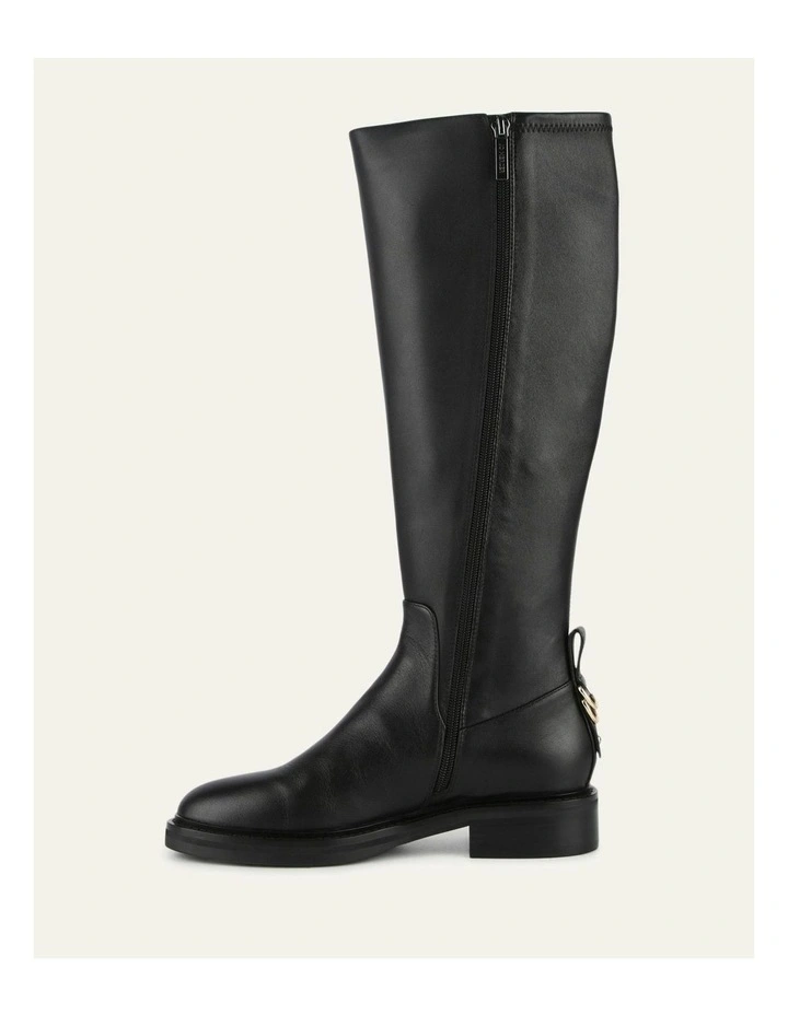 Leather Jaida Knee Boots in Black image 6