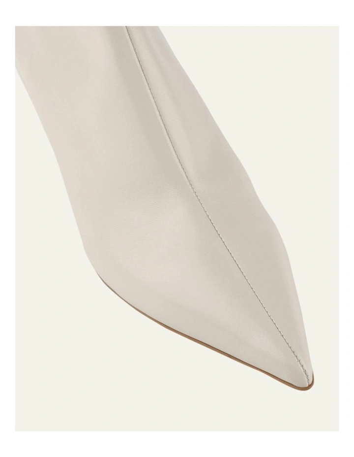 Winnie Mid Ankle Boots in Off White image 4