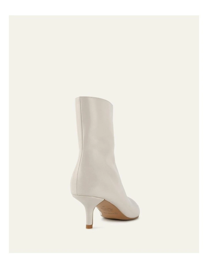 Winnie Mid Ankle Boots in Off White image 5